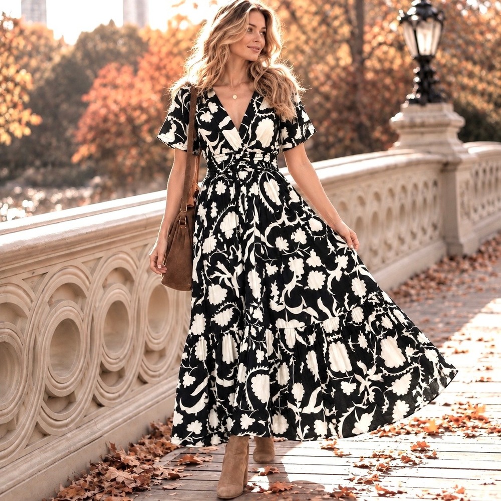 Anthropologie Meadow Rhodes Small Maxi Dress Cottagecore Prairie Romantic Boho